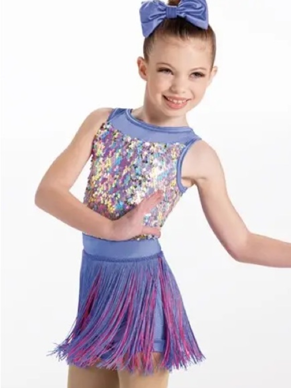Weissman Carried You With Me Girls Sequin Fringe Dance Costume